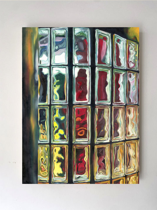 Glass Block Artwork by Casey Hewitt Fine Art Print 210gsm Melbourne Artist