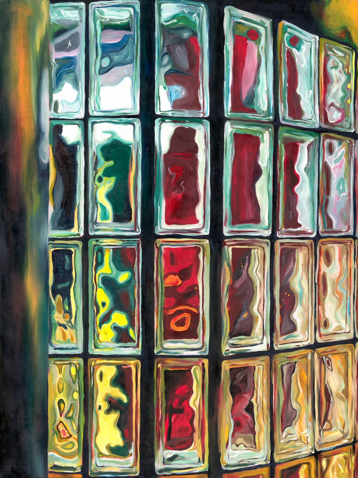 Glass Block Artwork by Casey Hewitt Fine Art Print 210gsm Melbourne Artist