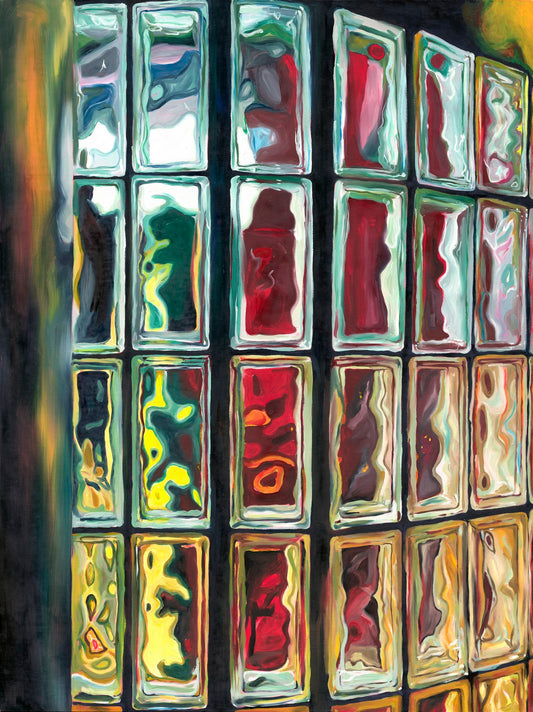 Glass Block Artwork by Casey Hewitt Fine Art Print 210gsm Melbourne Artist